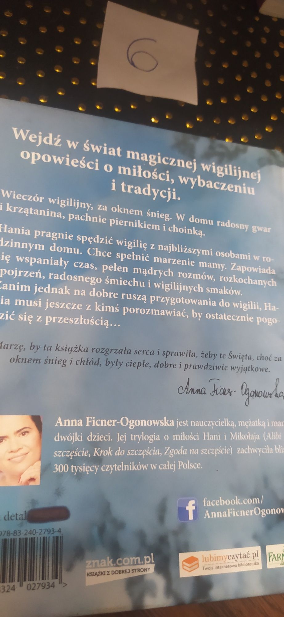 Szczęście W Cichą Noc Anna Ficner-Ogonowska okł. Twarda