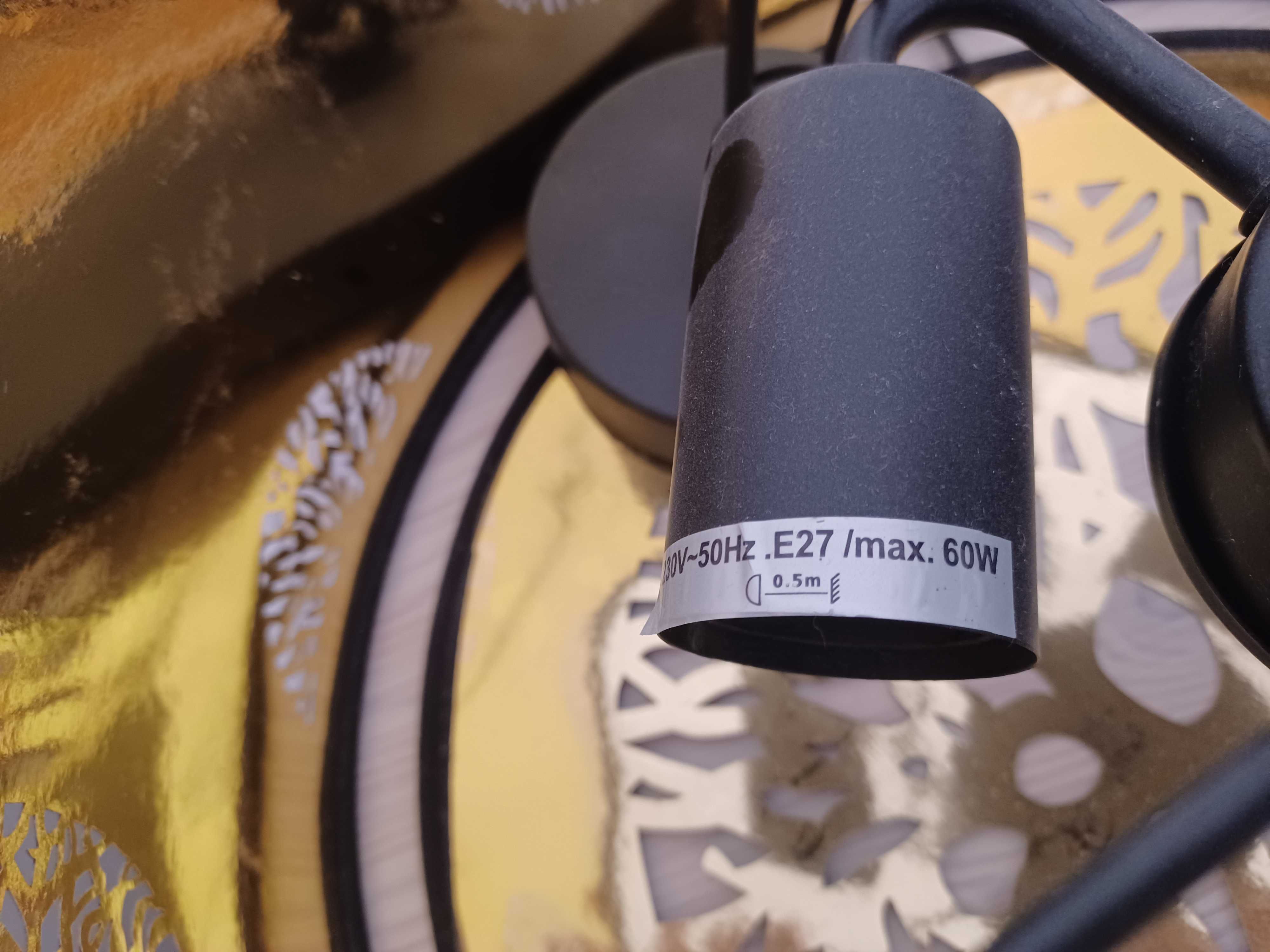 Lampa wisząca czarna