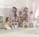 Piekny duzy drewniany domek dla Lalek Kidkraft Lol i barbie gratis