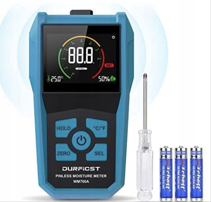 Miernik wilgoci różnego rodzaju DURFICST WM700A-BLUE Y666
