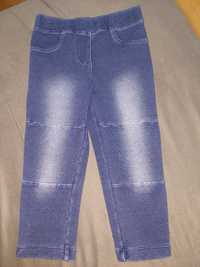 Leginsy, jeansy dla dziewczynki r 86/92