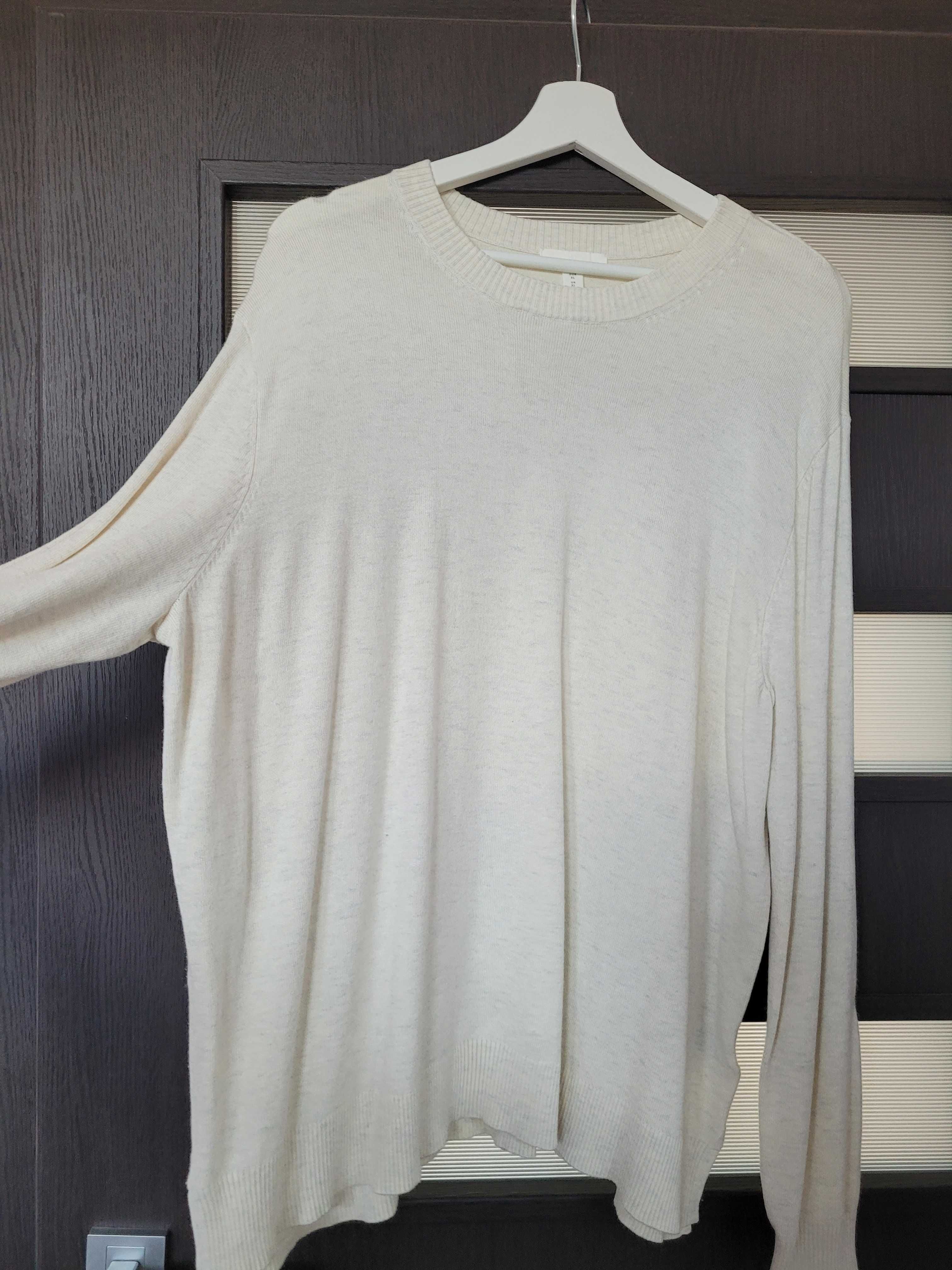 H&M cienki sweterek bluzeczka oversize wiskoza r. 42