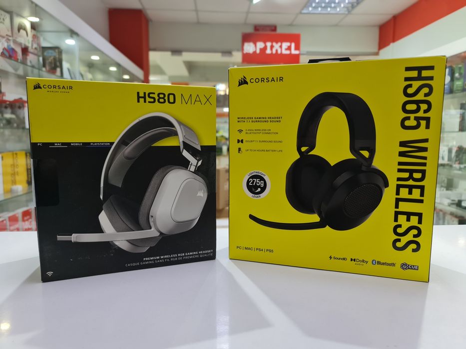 Нові Corsair HS65 HS80 MAX Wireless