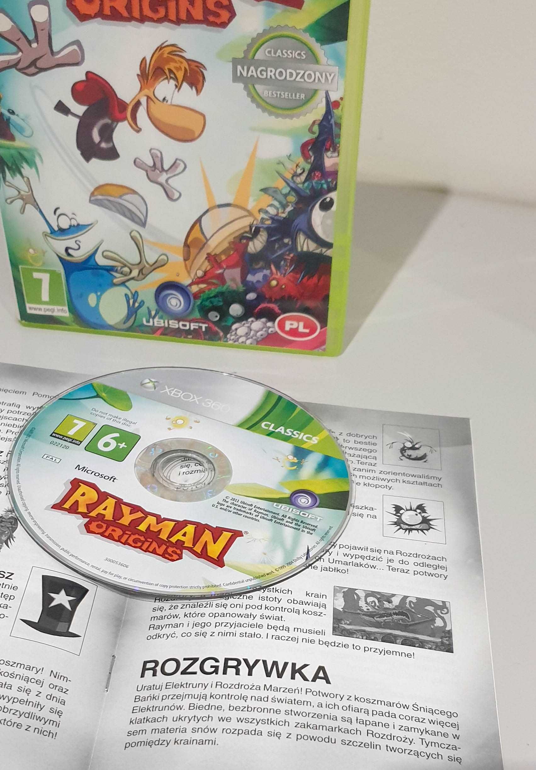 Gra Rayman Origins Xbox 360 3 x PL