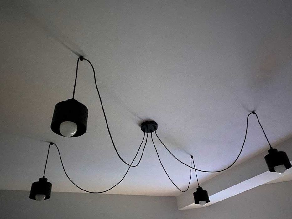 4 ramiona PAJĄK LAMPA sufit WALEC sufitowa do LED