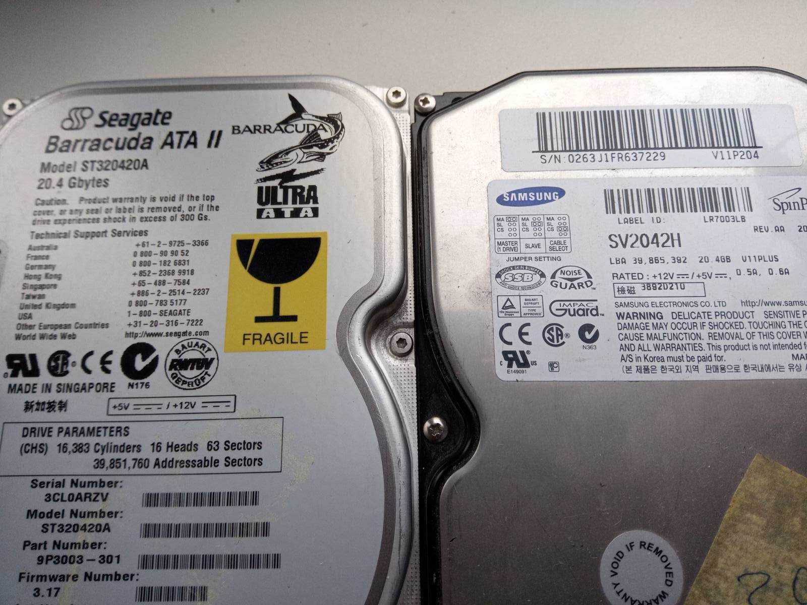 HDD 20Gb IDE Segate Samsung