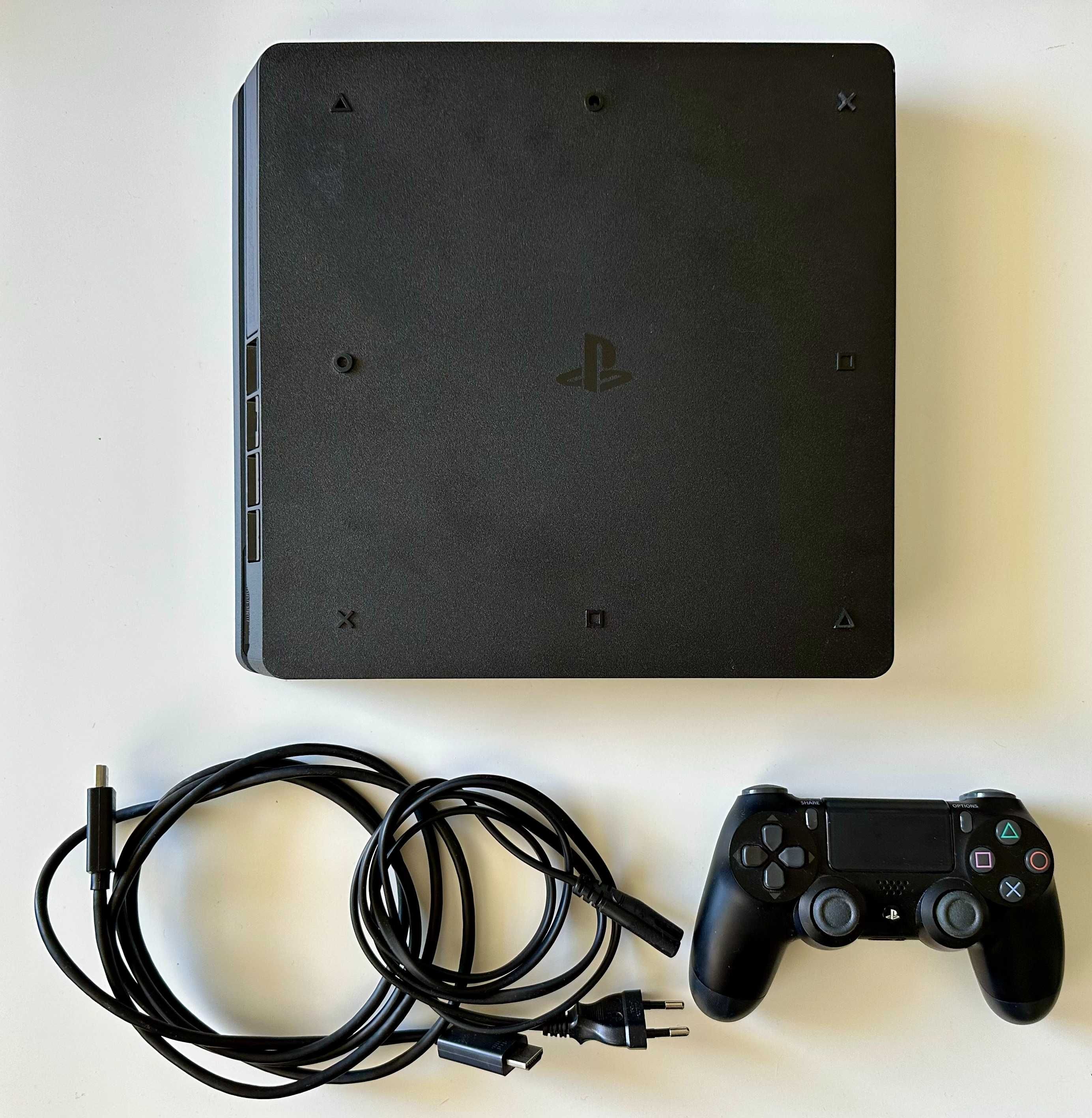 PS4 Slim, Sony Playstation 4 Slim, ОС 11.02, 500 GB, 3 гри FC 24 MK 11