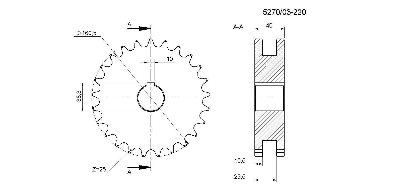 Koło podw. Z=25 3/4" Prasa Rolująca Z-276, Z-276/1, Z-279, Z-279/1