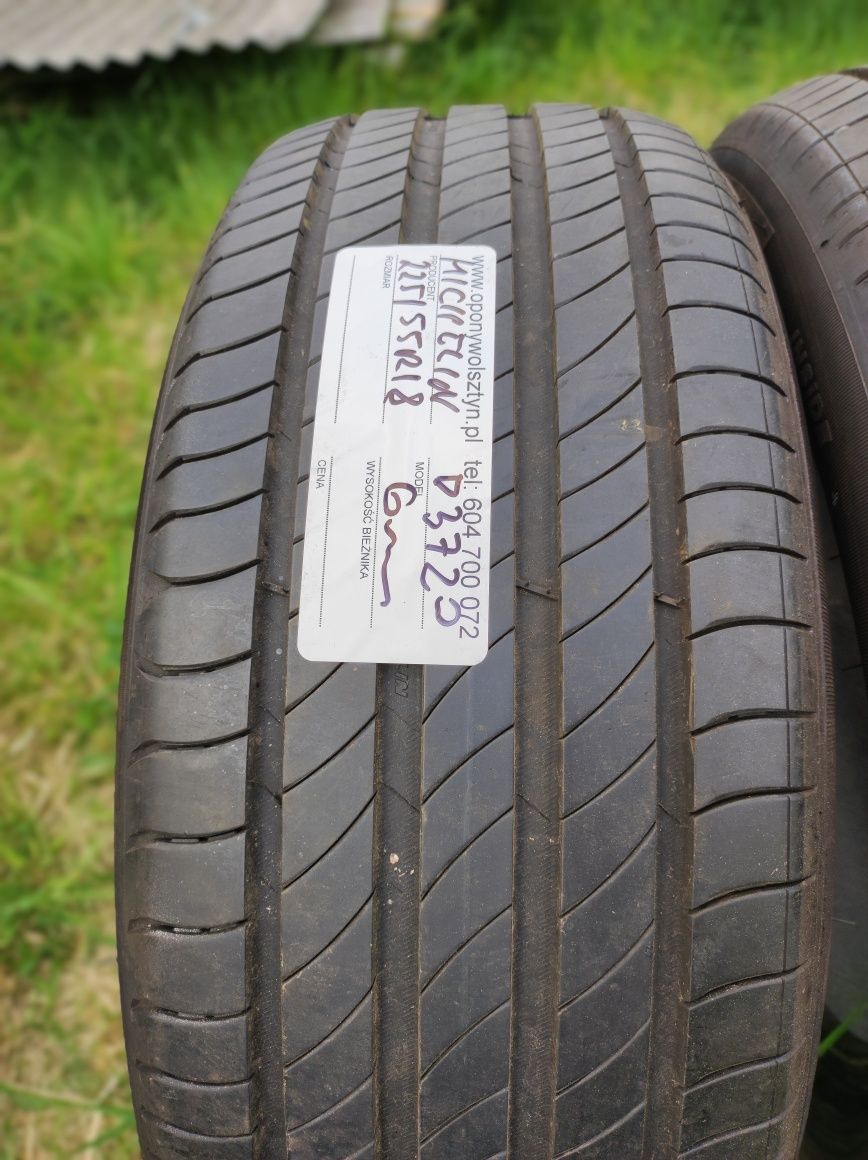 Opony letnie 225/55R18 MIchelin Primacy 4 Montaż Wolsztyn