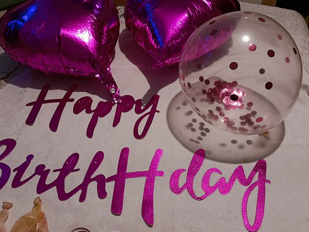 Balony urodzinowe plus napis nowe