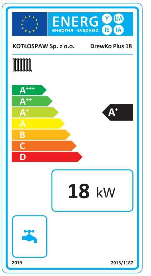 Kocioł / piec DrewKo Plus 18kW z zasobnikiem 330L drewno / pellet