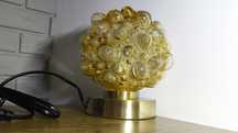 Lampa, klosz H. Tynell, bubble, Limburg, lata 70, vintage