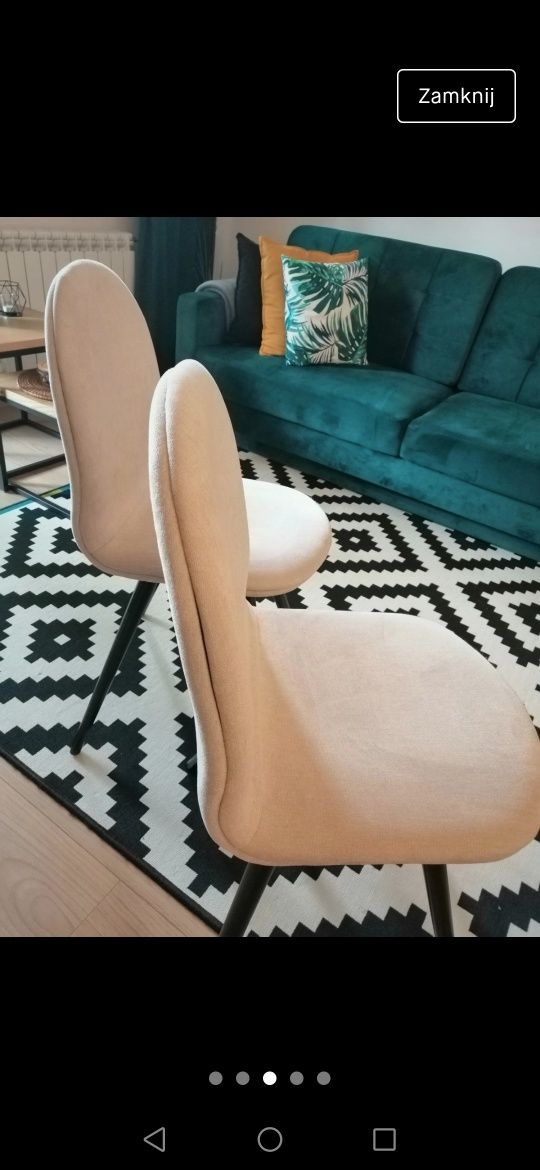 Krzesła materiałowe