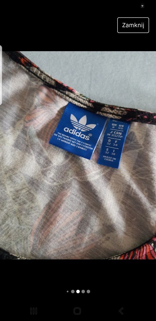 Krótka bluzka sportowa Adidas