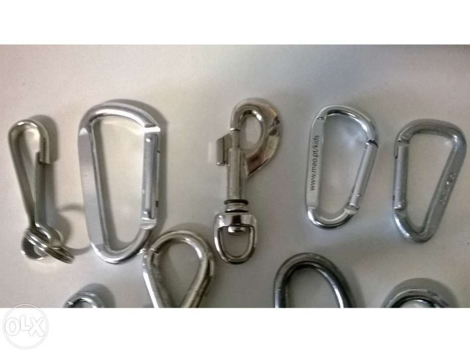 Mosquetões para várias utilidades