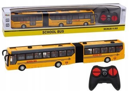 Autobus Szkolny Przegubowy R/c 1:32 Żółty