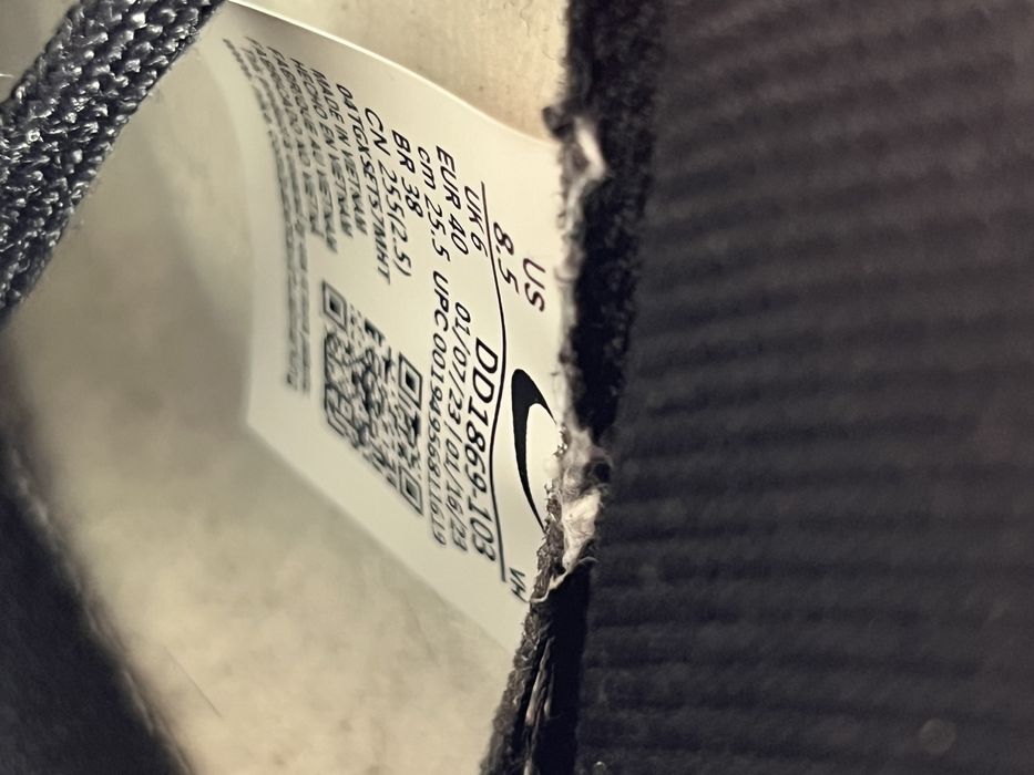 Кросівки Nike Dunk High Black White 40(25,5)