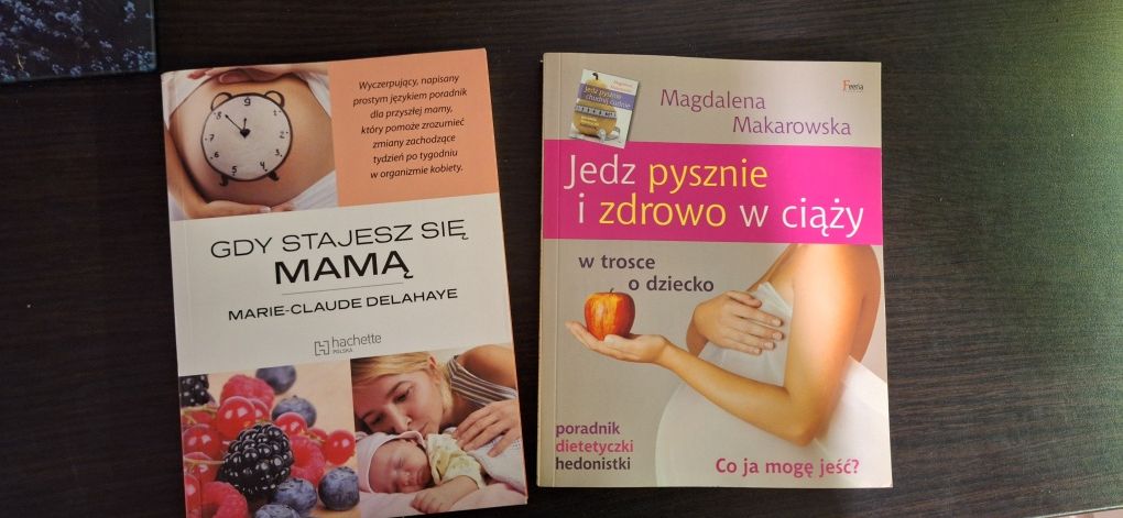 Zestaw Książki ciąża gdy stajesz się mamą dieta w ciąży