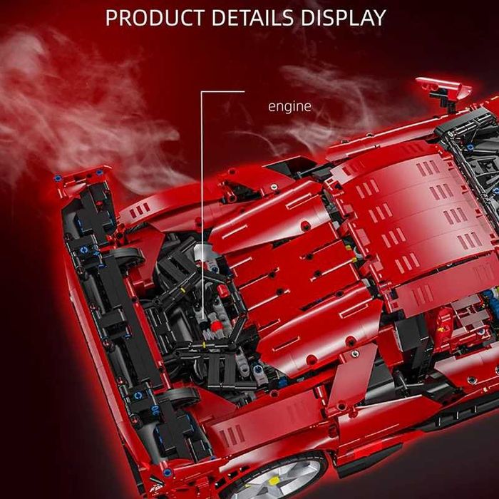 Конструктор LERU "Ferrari SF90 Stradale" 1:8 4260 pcs. У КОРОБЦІ