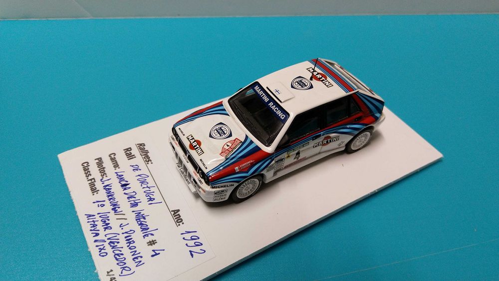 Lancia Delta HF Integrale #4 - Vencedor Rali Portugal 1992 escala 1/43