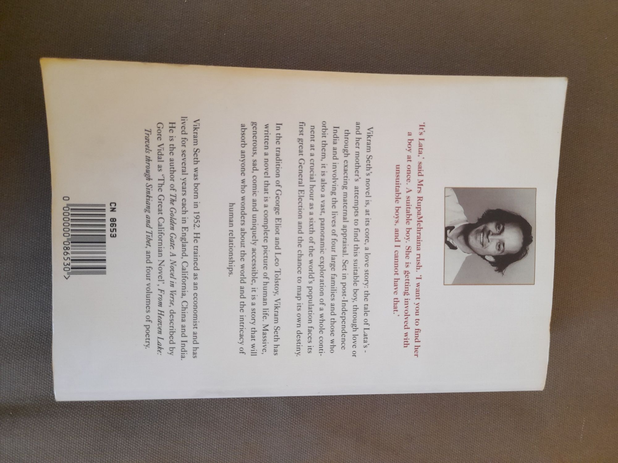 Livro "A Suitable Boy" de Vikram Seth