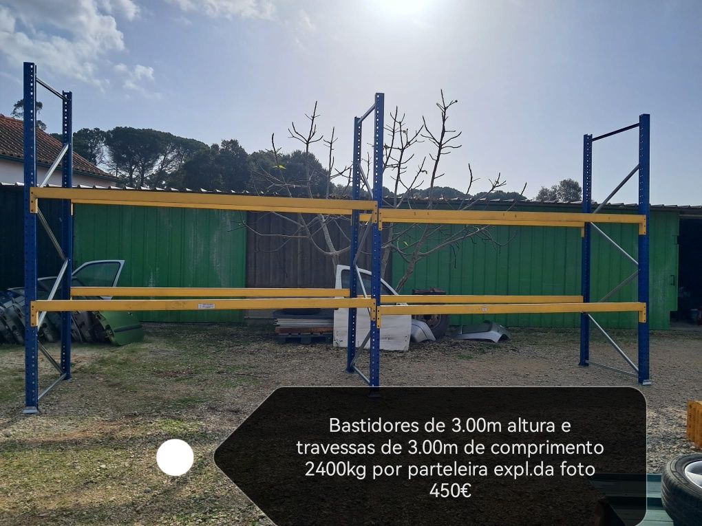 Estantes de armazém, racks
