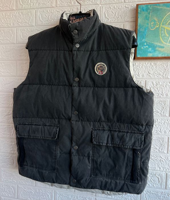 Жилетка пухова Napapijri двостороння вінтаж рЛ