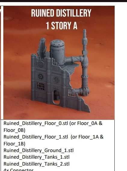 Teren do Warhammer 40k (Fab. & Distillery1S-A) | Druk3D Zlecenie