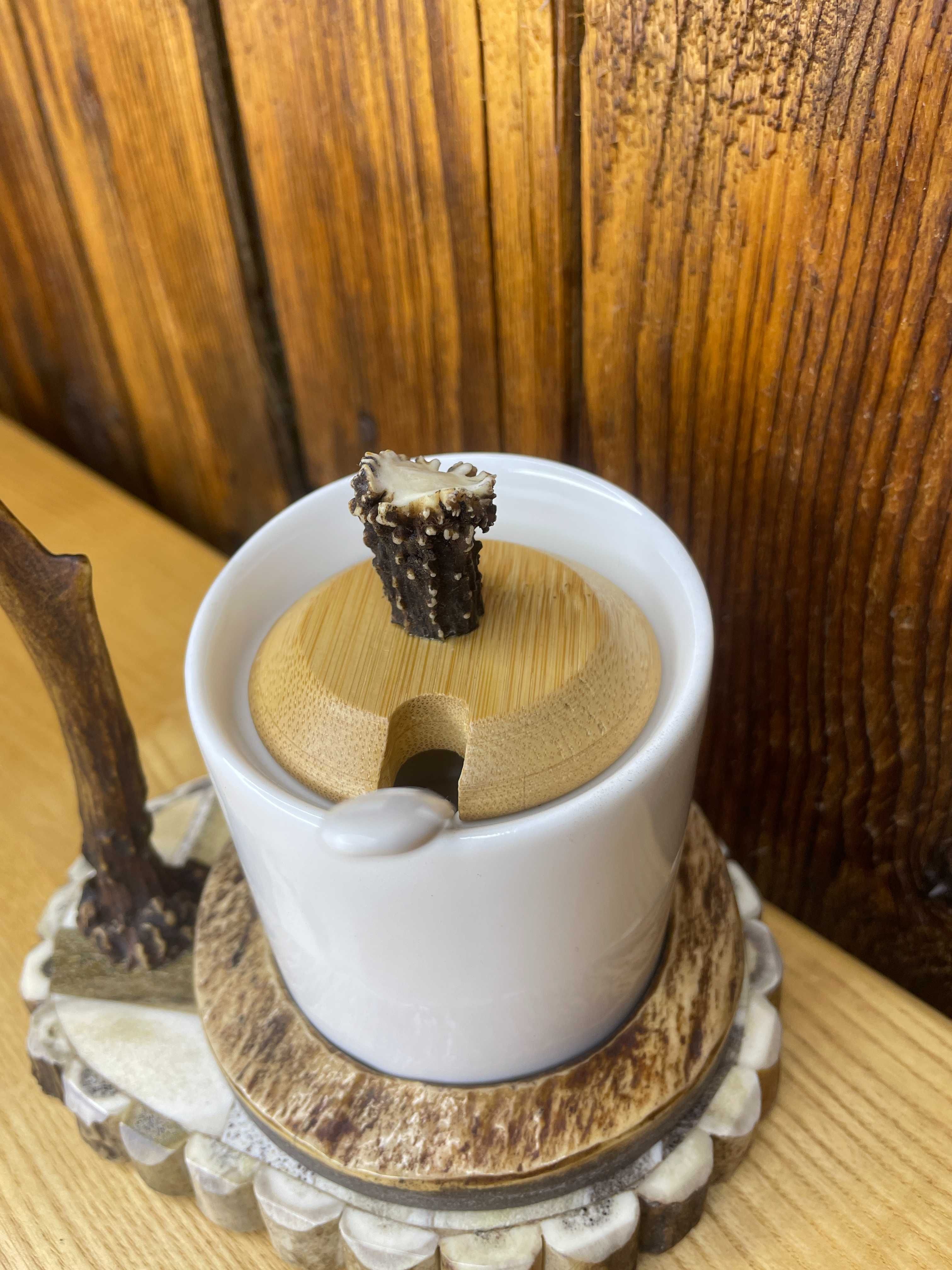Cukiernica z poroża handmade prezent poroże jeleń łoś P329