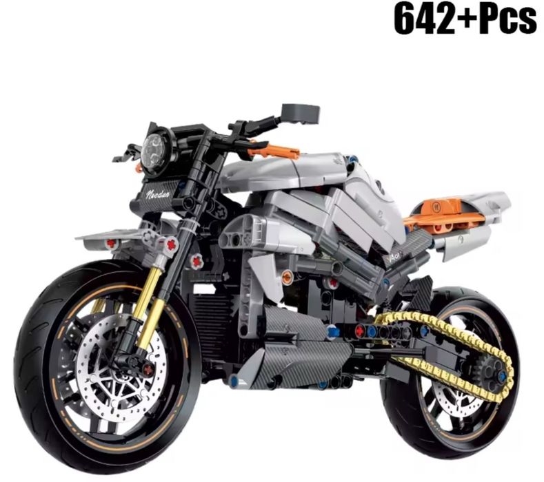 Конструктор мотоцикл 642 шт блоков Лего