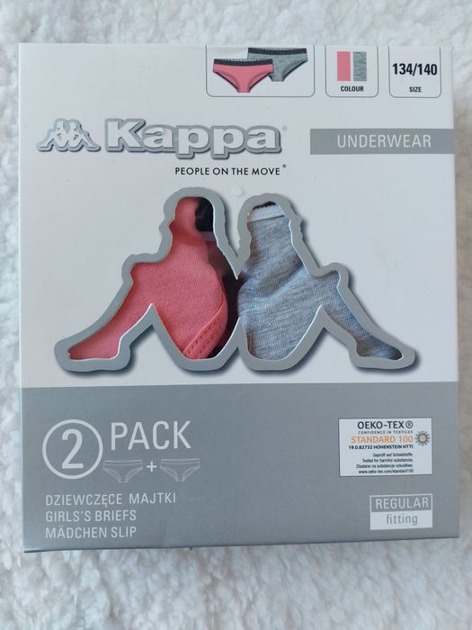 2x Majtki figi dziewczęce dziecięce KAPPA 134/140 i 146/152 i 158/164