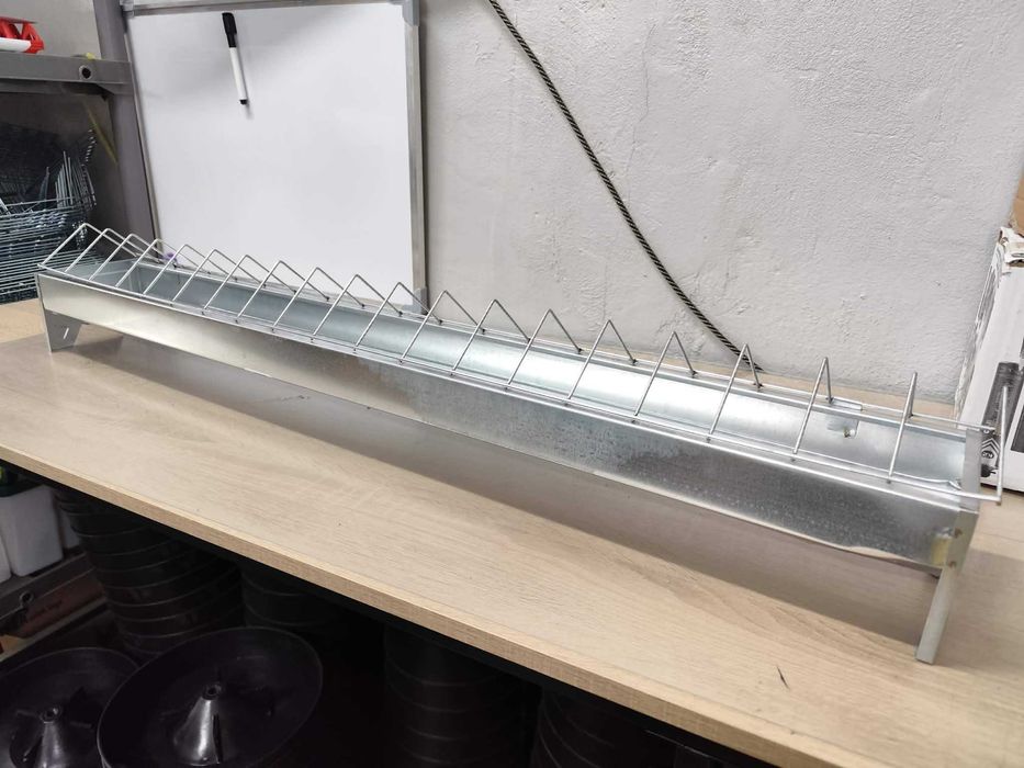 Korytko dla drobiu kur 100cm ocynkowane OUTLET
