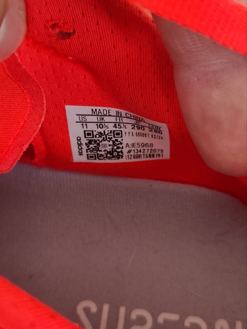 ОРИГІНАЛ 100% Кросівки Adidas Supernova Prima Running Red IE5968 45
