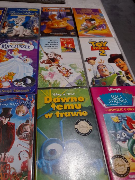 Duży zestaw kasety vhs Disney i Hanna Barbera
