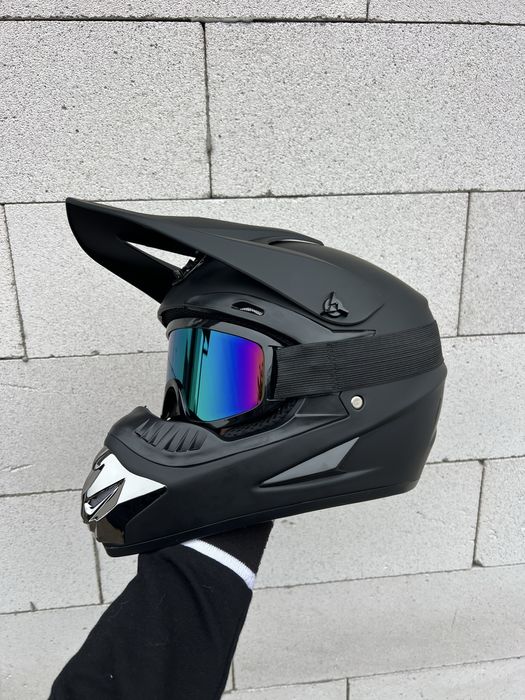 Новый мотошлем, эндуро шлем, кроссовый шлем, вело шлем, экипировка