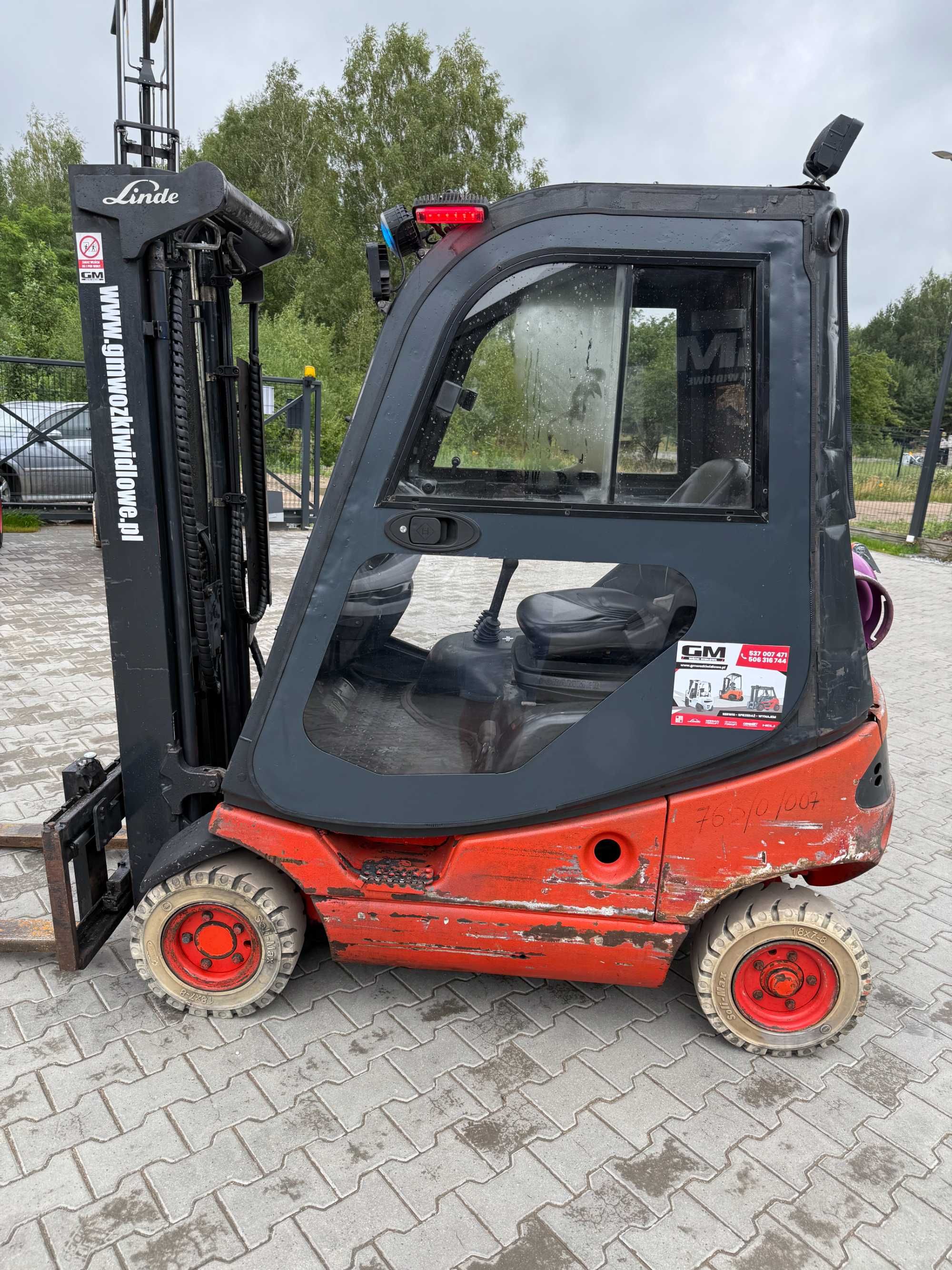 Wózek Widłowy Linde H12T 2003 Triplex 4,5m Kabina Ogrzewanie