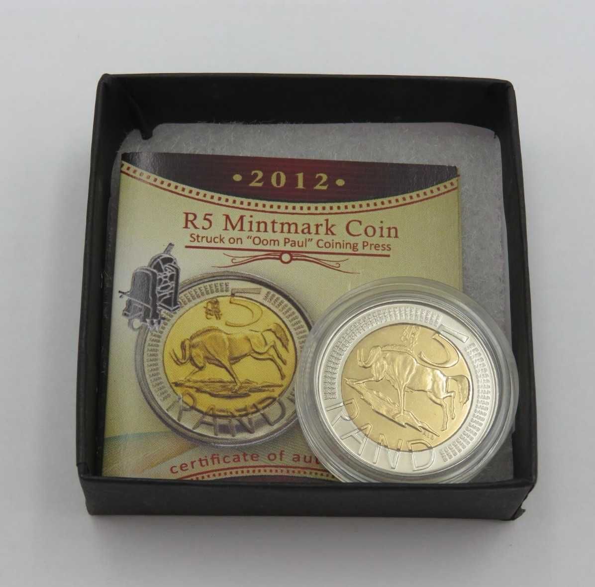 Moeda R5 de edição limitada sul-africana de 2012 (Preço reduzido!)