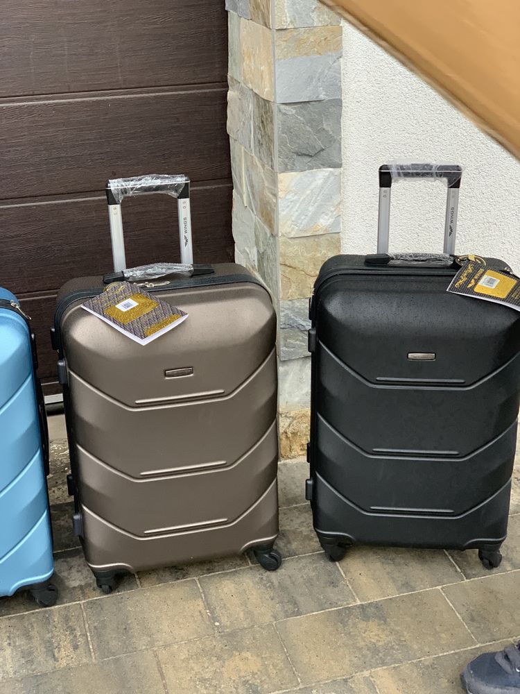 Ударопрочный дорожный чемодан 4 колеса Сумка из пластика Валіза