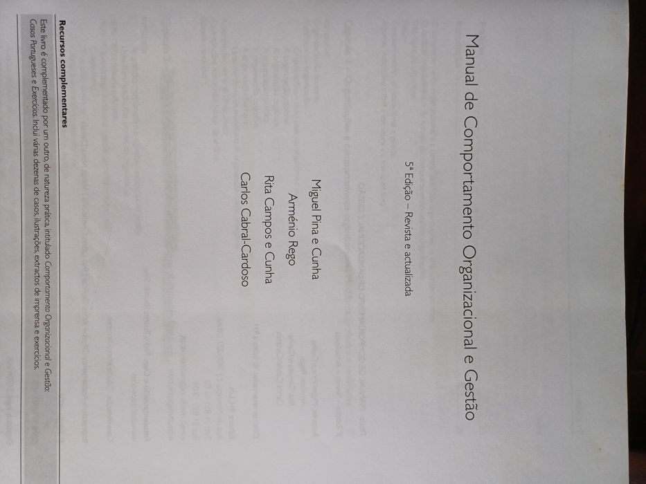 Manual de Gestão e Comportamento Organizacional