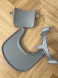 Stokke Tripp Trapp baby set szary - tacka, oparcie plus ślizgacze