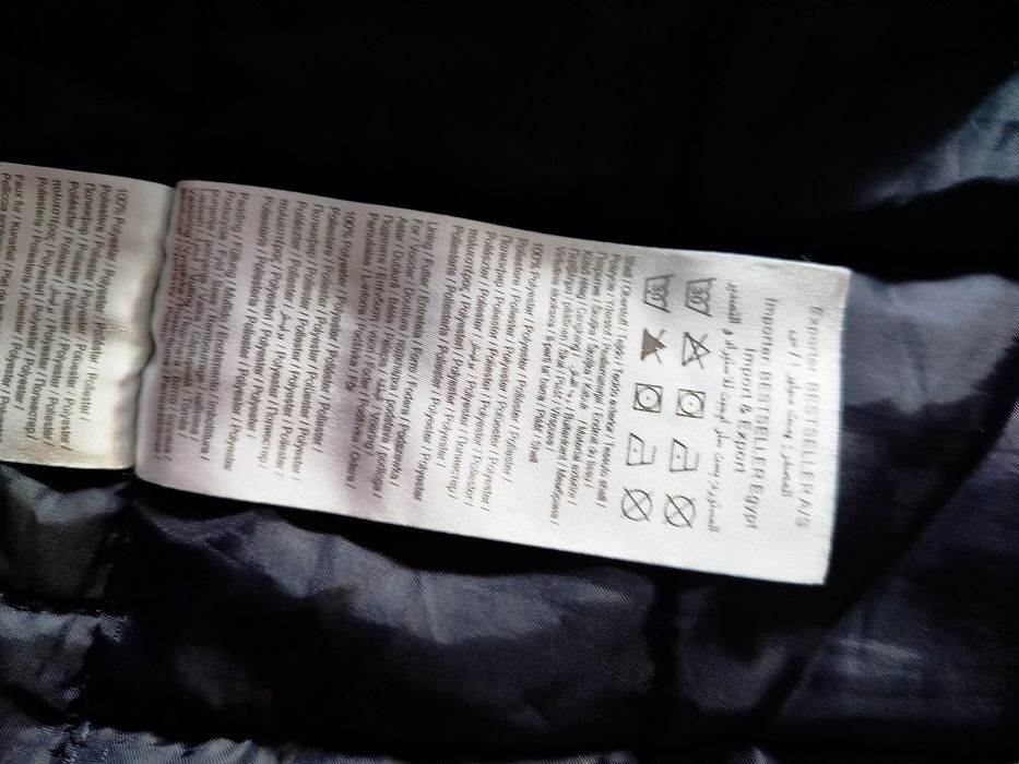 Granatowa kurtka parka only L przejściowa