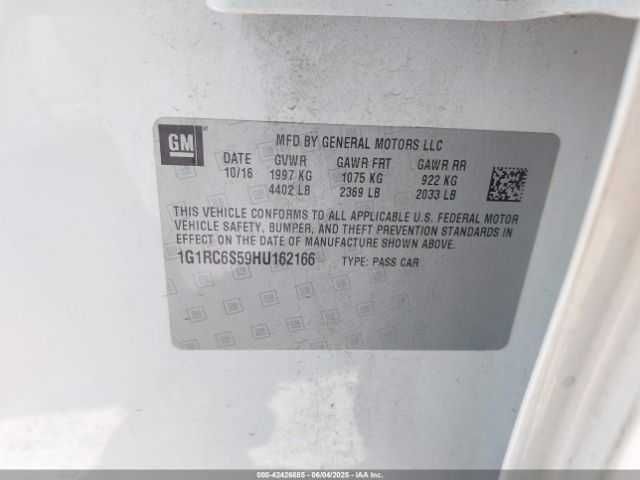 Chevrolet VOLT LT 2017