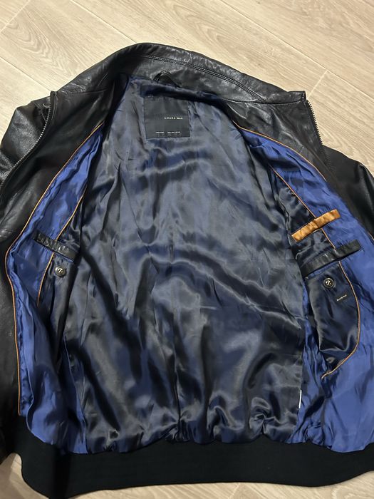 Шкіряна чоловіча куртка Zara, р.L