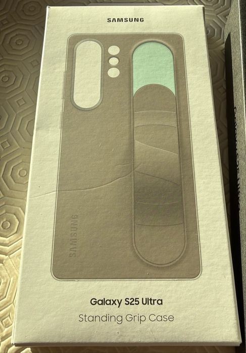 Samsung standing grip case cinzenta / nova / original