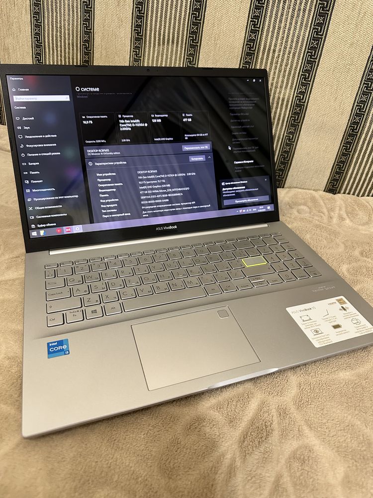СРОЧНО!Ноут Asus VivoBook K513E (15,6",Intel i3, 16Gb DDR4, 512Gb SSD)