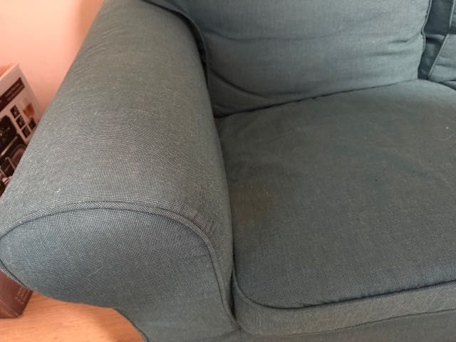 Pokrowiec Pokrycie sofy 3 osobowej Ikea ektorp zielone