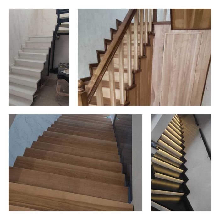 Виготовлення та монтаж сходів (бетон/металокаркас) Бук/Ясень/Дуб ЛЬВІВ