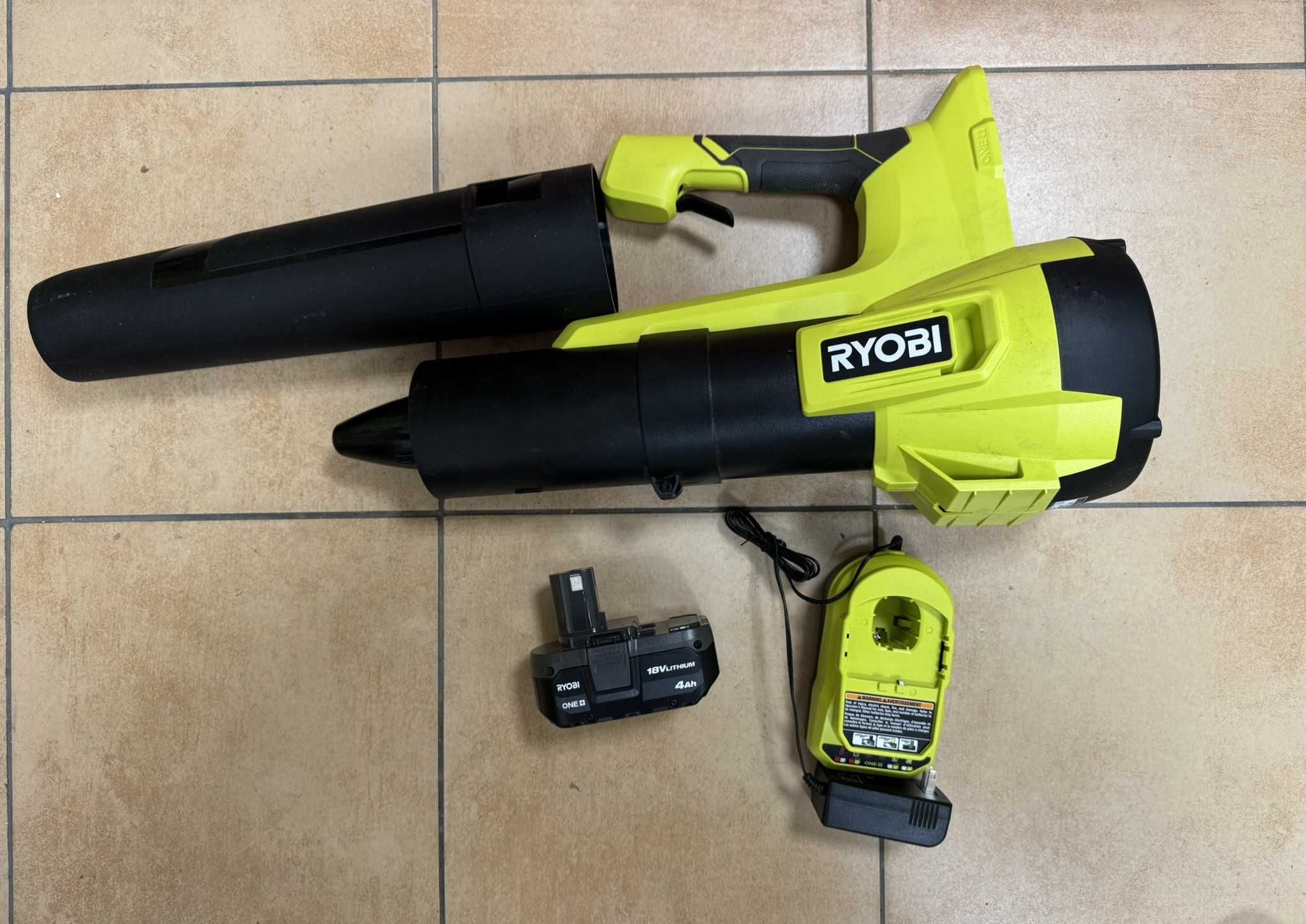 Ryobi Dmuchawa Do liści itp 18V 350CFM + 1 bat 4.0 NOWE z USA
