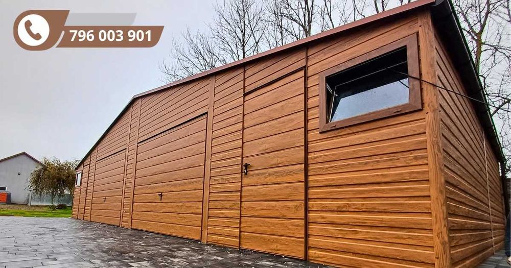 Garaż Blaszany Hala wiata Domek 13x6 wiata ażury6x6 7x6 12x6 12x5 10x7