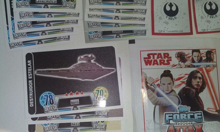 0,50 Star Wars continente cartas, fome de vencer cromos